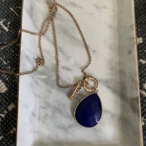Cobalt Teardrop Pendant (long) Necklace VICI